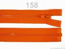 Textillux.sk - produkt Zips plastik 5mm deliteľný 80cm / bundový / MART - 158 oranžová  