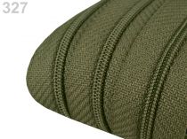 Textillux.sk - produkt Zips špirálový 3 mm metráž pre bežce typu POL - 327 zelená olivová