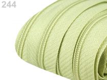 Textillux.sk - produkt Zips špirálový 3 mm metráž pre bežce typu POL - 244 zelená lipová svetlá
