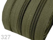 Textillux.sk - produkt Zips špirálový 5mm metráž pre bežce typu POL 25m - 327 zelená olivová