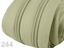 Textillux.sk - produkt Zips špirálový 5mm metráž pre bežce typu POL 25m - 244 zelená lipová svetlá