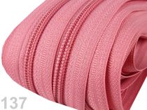 Textillux.sk - produkt Zips špirálový 5mm metráž pre bežce typu POL 25m - 137 ružová str.