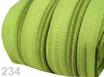 Textillux.sk - produkt Zips špirálový 5mm metráž pre bežce typu POL 25m - 234 zelená sv.