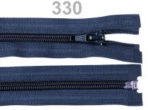 Textillux.sk - produkt Zips špirálový 5mm,deliteľný,  65cm / bundový/ - 330 modrá tmavá