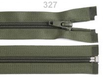Textillux.sk - produkt Zips špirálový 5mm,deliteľný,  65cm / bundový/ - 327 zelená olivová