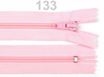 Textillux.sk - produkt Zips špirálový 5mm,nedeliteľný 18cm POL - 133 ružová svetlá