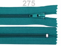 Textillux.sk - produkt Zips špirálový 5mm,nedeliteľný 18cm POL - 275 tyrkys zelený tmavý