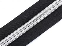 Textillux.sk - produkt Zips špirálový šírka 10 mm metráž so striebornými zúbkami