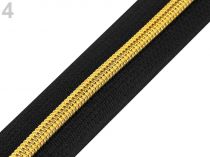 Textillux.sk - produkt Zips špirálový šírka 5 mm metráž - 4 (322) čierna zlatá