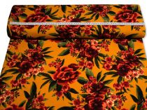 Textillux.sk - produkt Žoržetový úplet červené kvety 150 cm