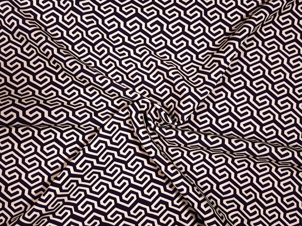 Textillux.sk - produkt Polyesterová šatovka krémový labyrint 150 cm