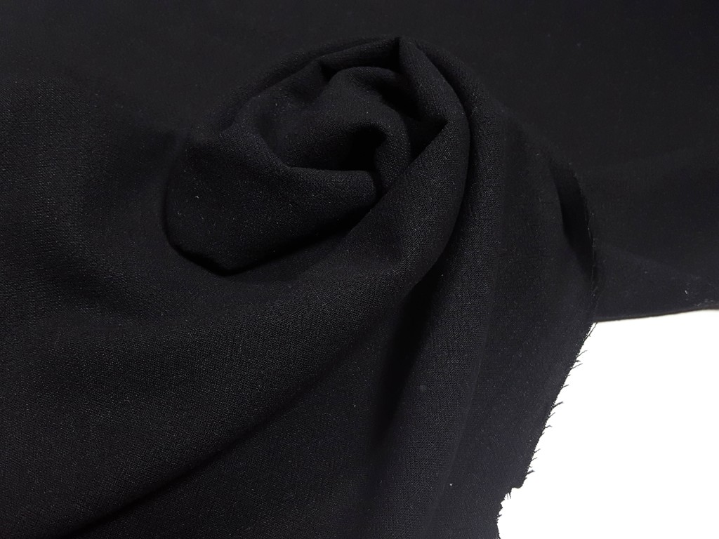 Textillux.sk - produkt Ľan predpraný 100% 140 cm  - 4- UNI ľan predpraný, čierny