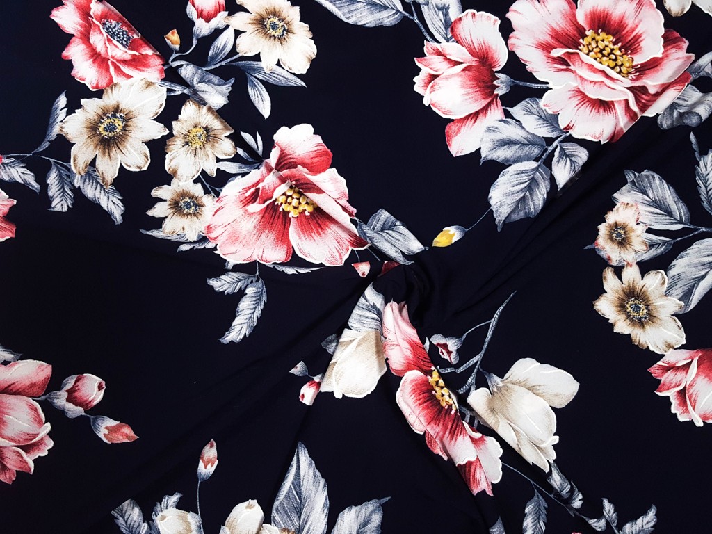 Textillux.sk - produkt Polyesterový úplet veľký kvet so stonkou 150 cm