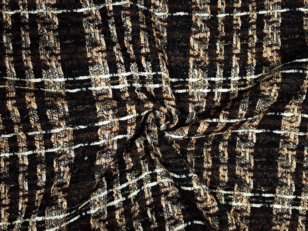 Textillux.sk - produkt Kostýmovka Chanel béžové káro 150 cm