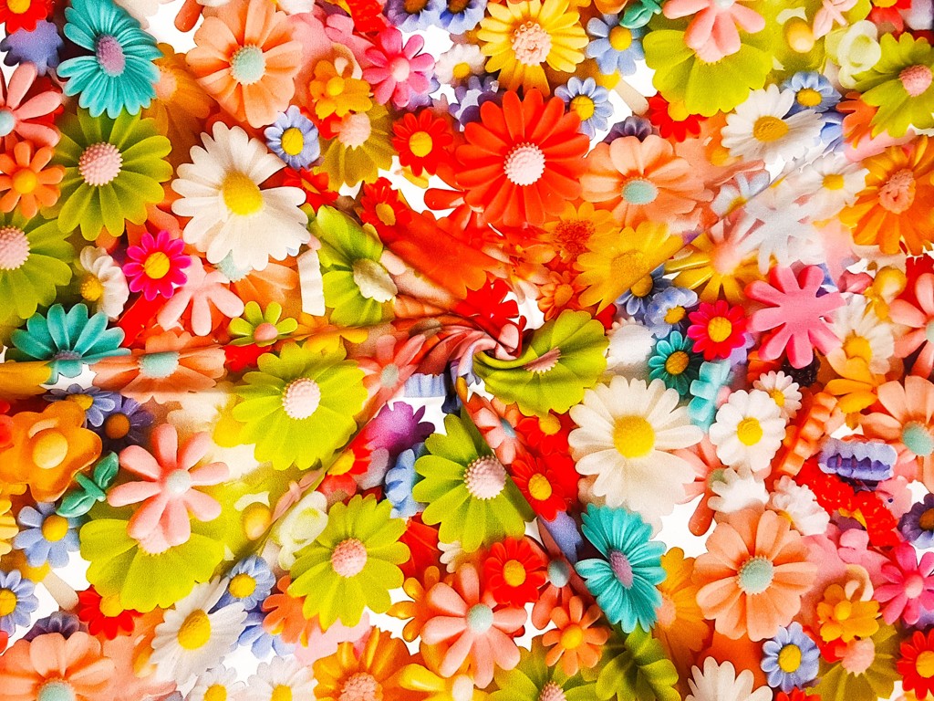Textillux.sk - produkt Teplákovina kvety z rozprávky - digitálna potlač 180 cm
