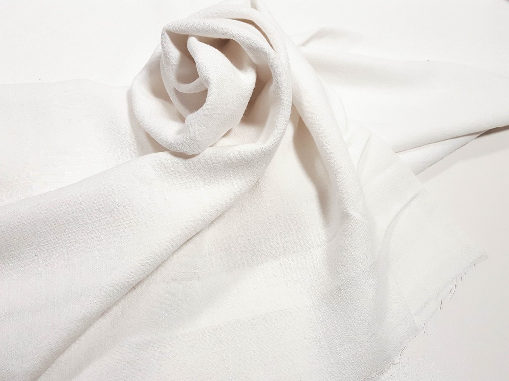 Textillux.sk - produkt Ľan predpraný 100% 140 cm  - 1-UNI  ľan predpraný, biely