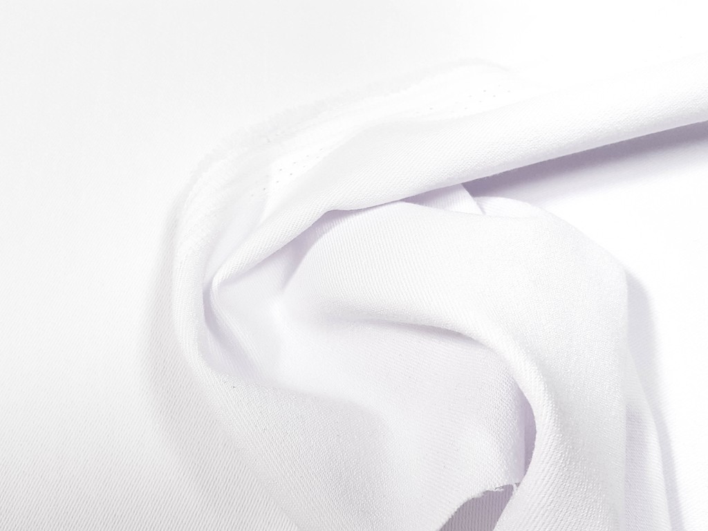 Elastická rifľovina biela 150 cm