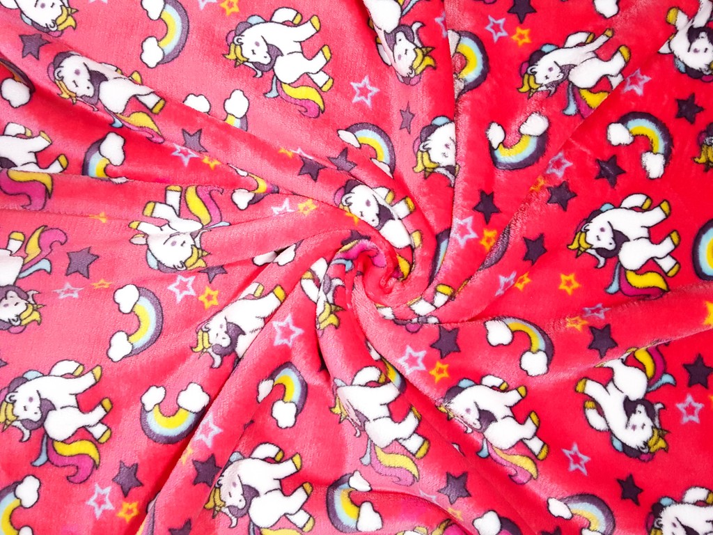 Flanel fleece Unicorn 150 cm