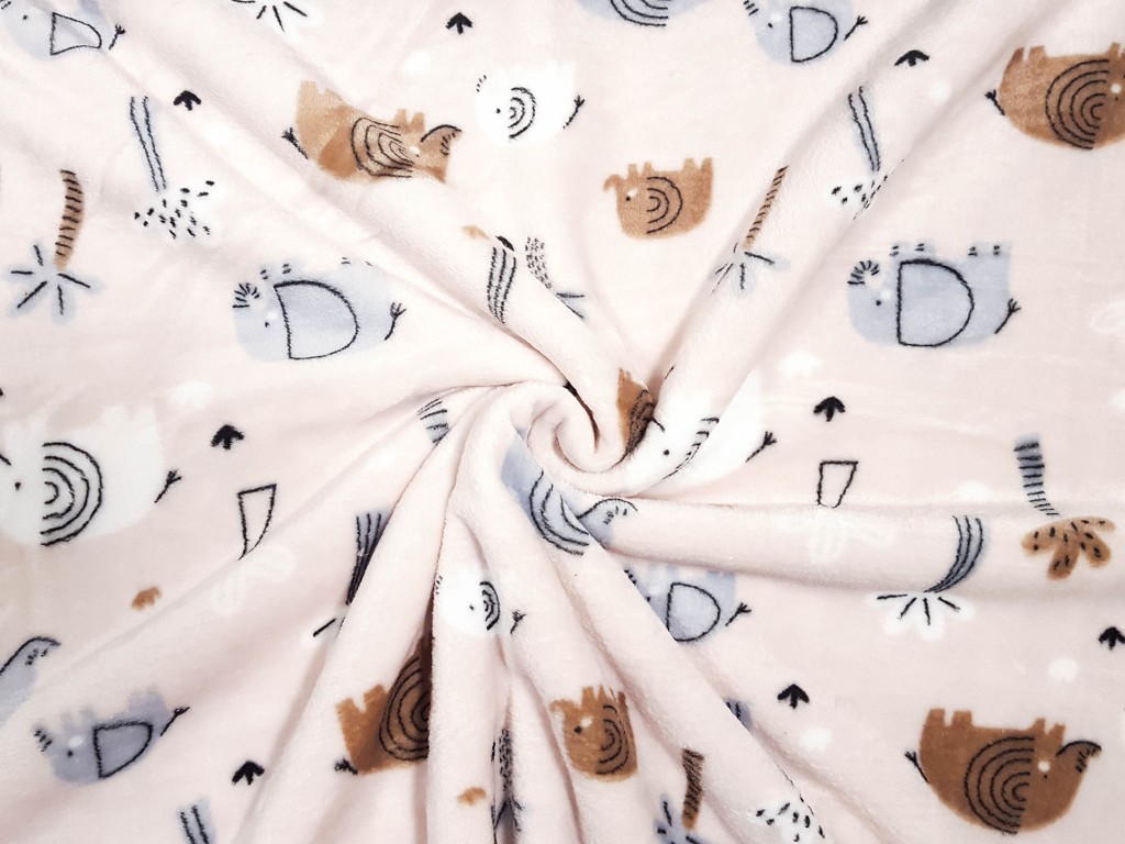 Flanel fleece sloníky s palmou 150 cm
