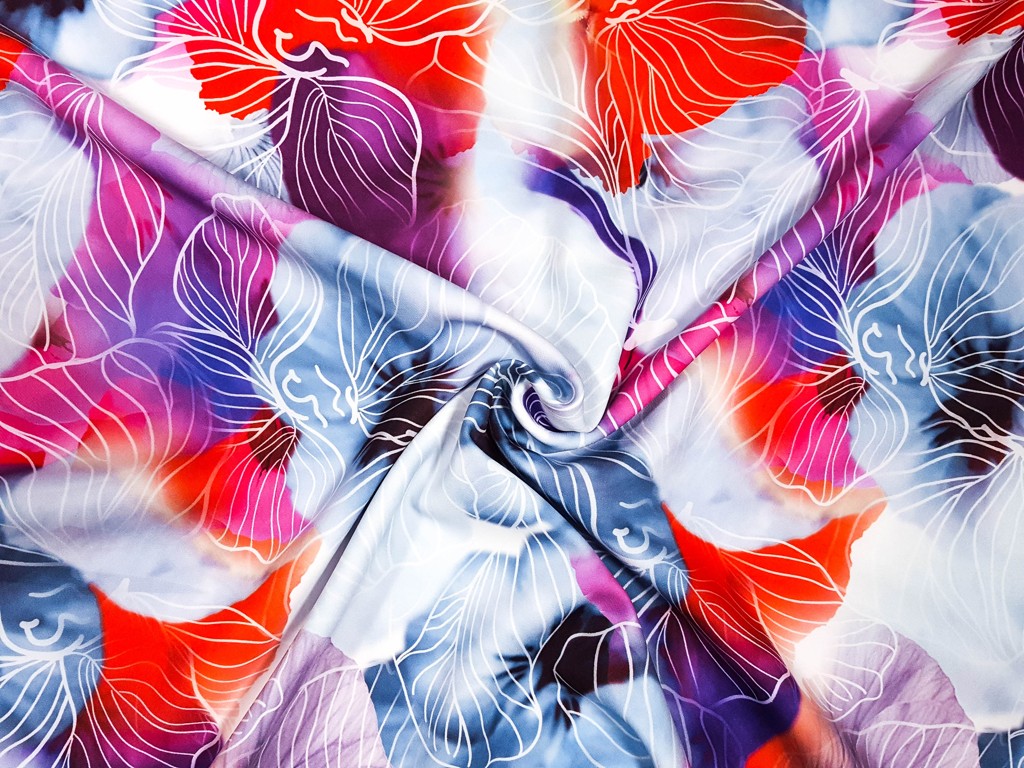 Spoločenská kostýmovka violet flowers 150 cm