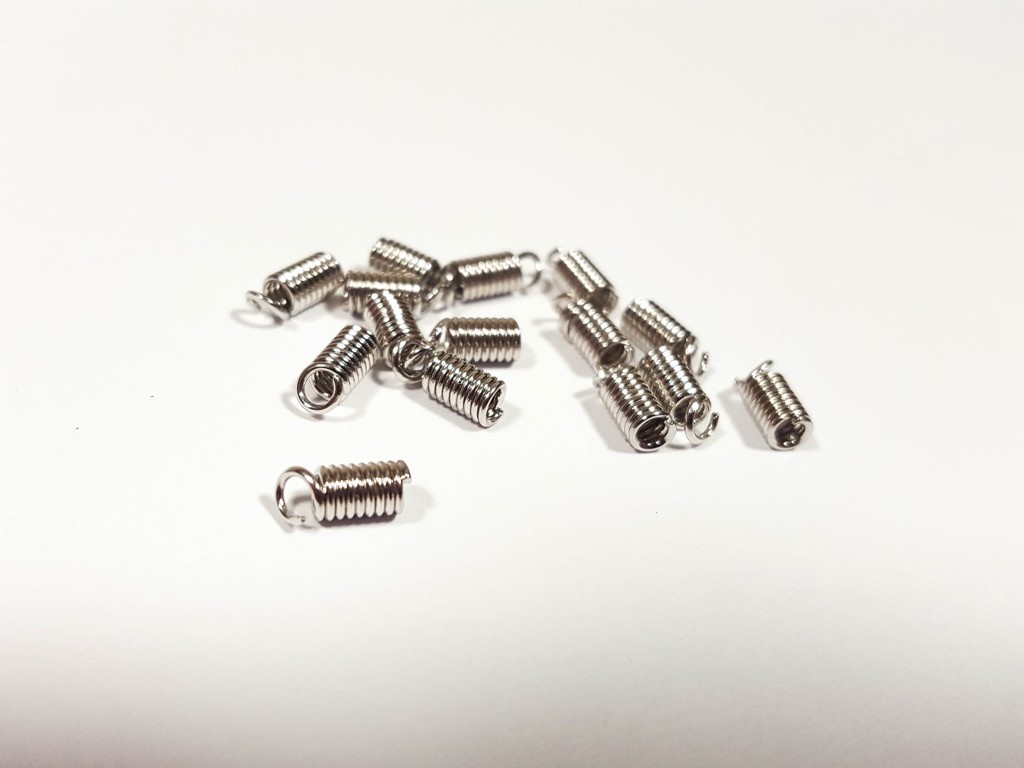Koncovka na kožu - pružinka 2x5mm