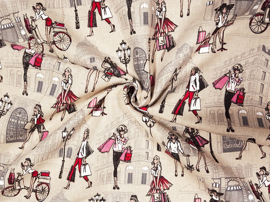 Dekoračná látka Lady in town 140 cm