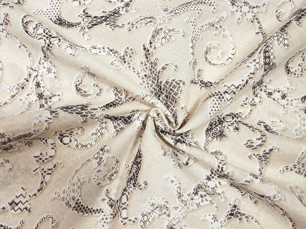 Dekoračná látka hadí ornament 140 cm