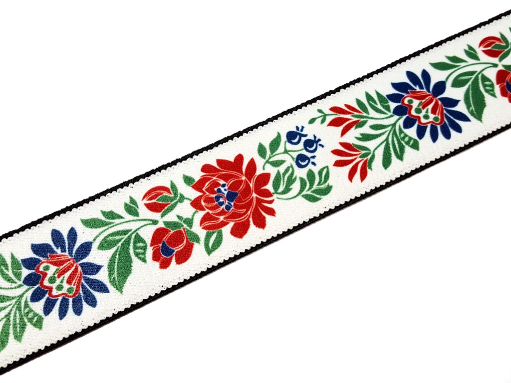 Folklórna guma hladká šírka 40 mm