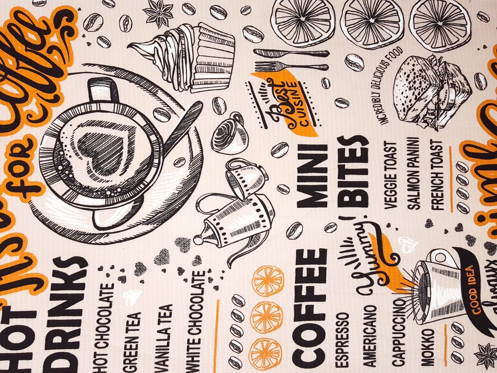 Bavlnené vaflové piké retro kafé 50 cm