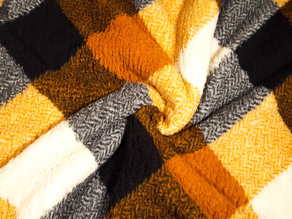 Flanel fleece retro kocka 200 cm