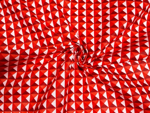 Bavlnená látka 3D pyramídy 140 cm
