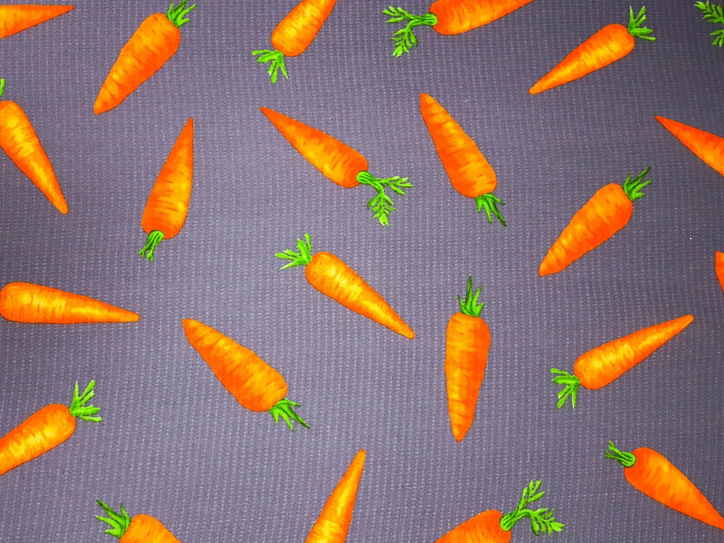 Bavlnené vaflové piké mrkvička- šedá 50 cm