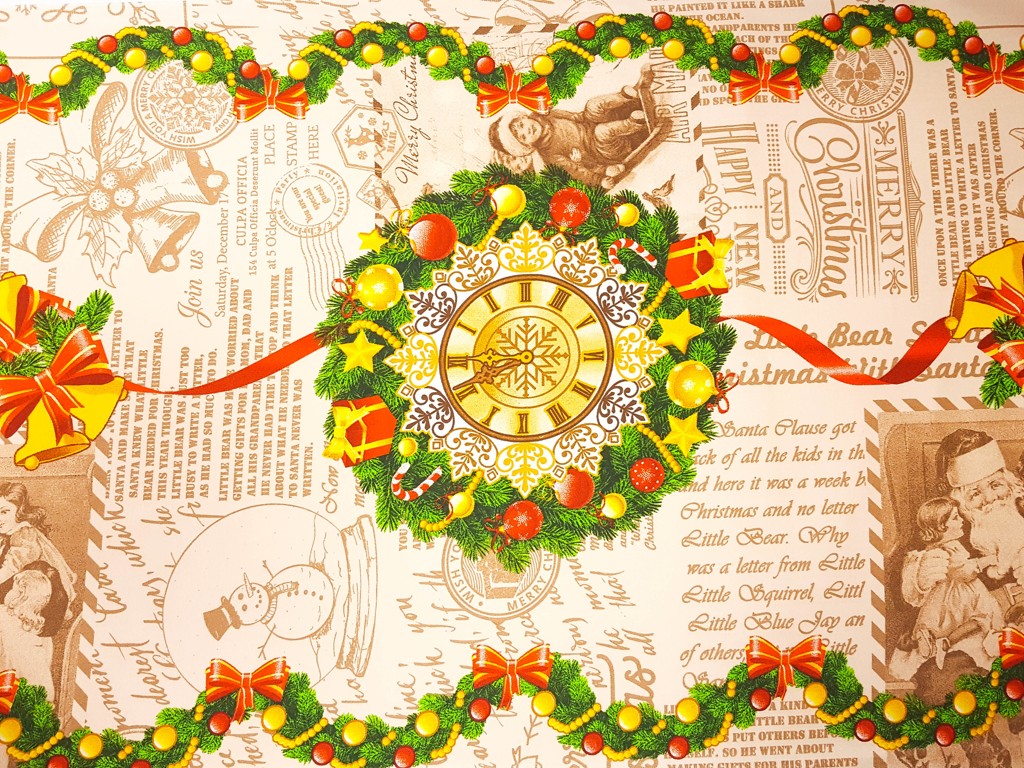 Bavlnená štóla vianočná Christmas Time 50cm