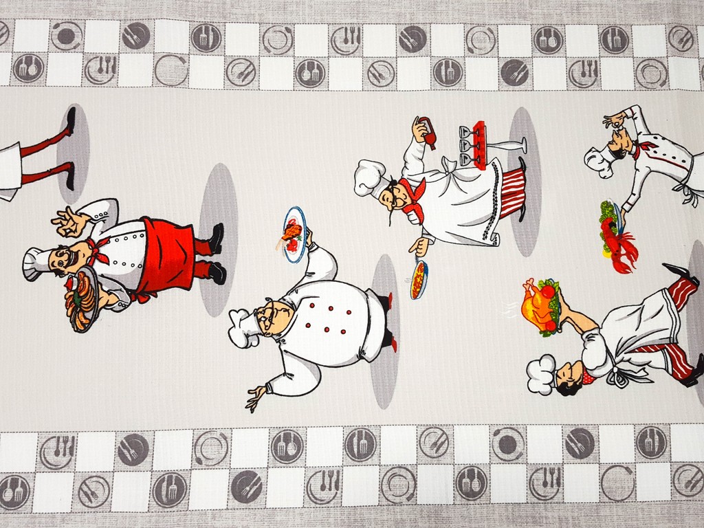 Bavlnené vaflové piké kuchárik 50 cm