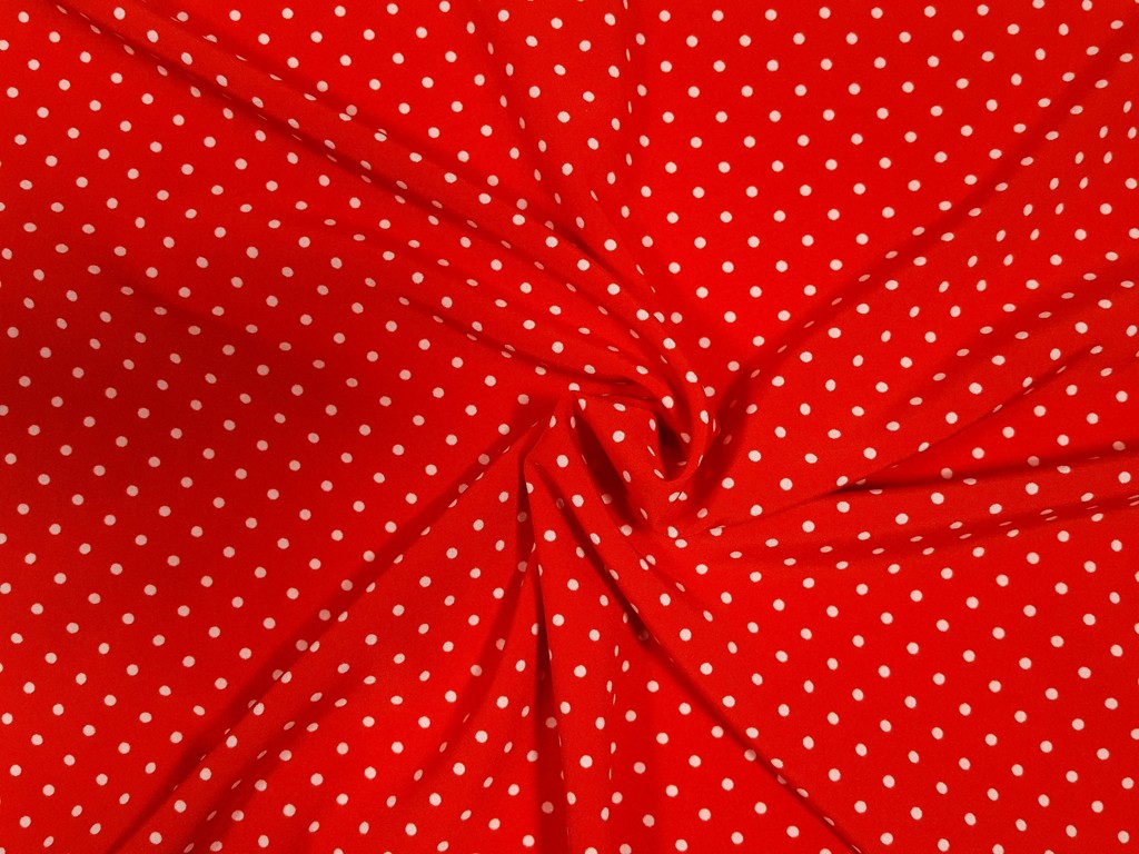 Polyesterová šatovka bodka 4mm 145 cm
