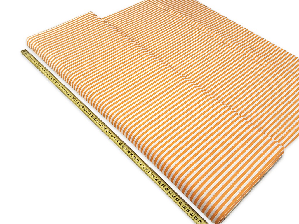 Bavlnená látka tenký pásik 5 mm šírka 140 cm