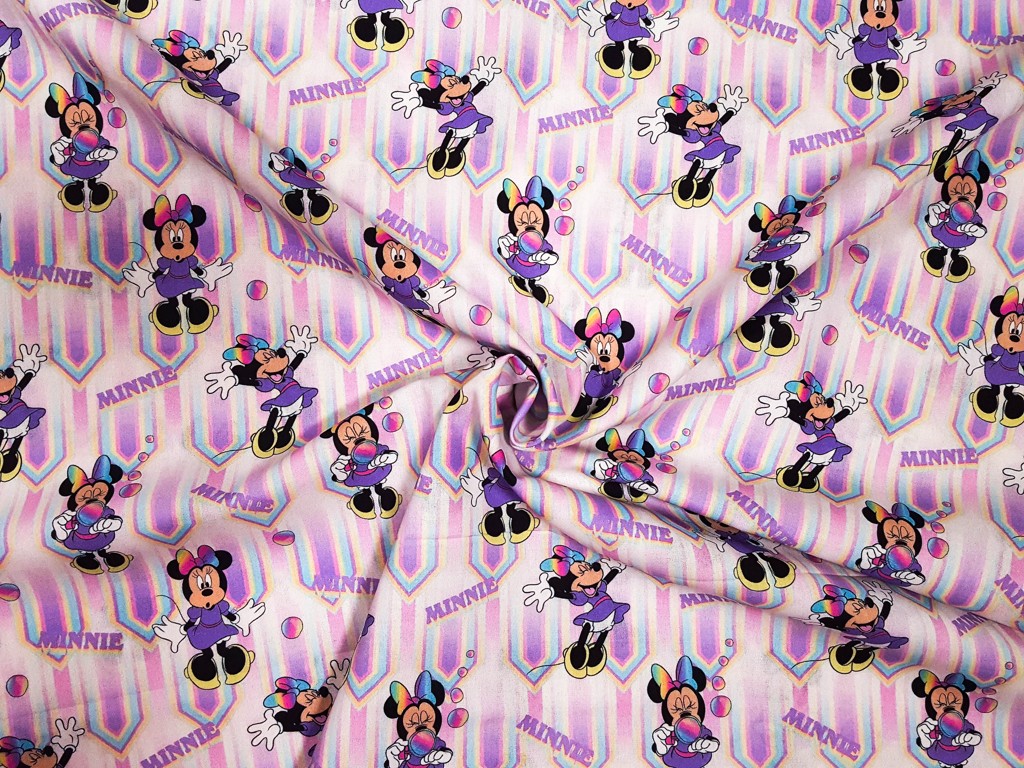 Bavlnená látka  - Minnie - digitálna tlač 150 cm
